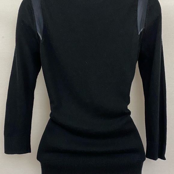 New York & Company Black Sheer Panel Cardigan Size XS P-15 - Picture 7 of 15